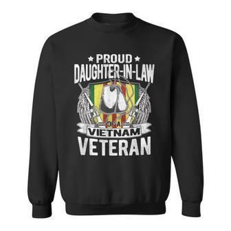 Proud Daughter-In-Law Of A Vietnam Veteran - Military Family Men Women Sweatshirt Graphic Print Unisex - Seseable