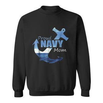 Proud Navy Mom Best Mother Gift For Coming Home Men Women Sweatshirt Graphic Print Unisex - Thegiftio UK