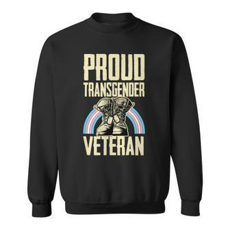 Proud Transgender Veteran Pride Month Veterans Day Soldier Sweatshirt - Seseable