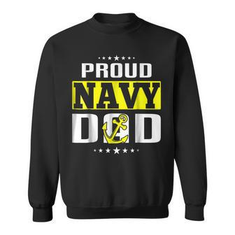 Proud Us Navy Dad T Army Military Father Gift For Mens Sweatshirt | Mazezy