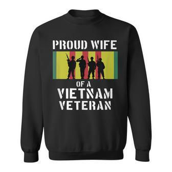 Proud Wife Of A Vietnam Veteran T V2 Men Women Sweatshirt Graphic Print Unisex - Seseable