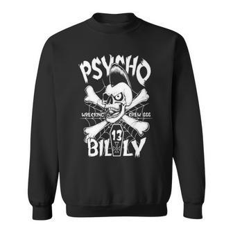 Psychobilly Wrecking Billy Sweatshirt | Mazezy