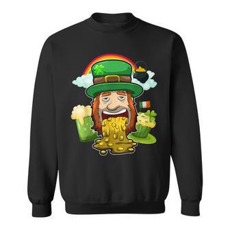 Puking Leprechaun St Patricks Day Irish Drinking Party Sweatshirt - Thegiftio
