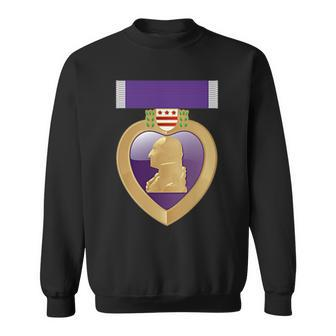 Purple Heart Award Combat Wounded Sweatshirt - Seseable