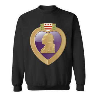 Purple Heart Military Veteran Sweatshirt - Seseable