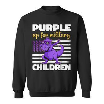 Purple Up For Military Kids Month Of The Military Children Sweatshirt - Thegiftio UK