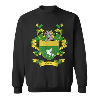 Quinn Coat Of Arms | Quinn Surname Family Crest Sweatshirt - Seseable