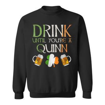 Quinn Family Name Gift For Proud Irish From Ireland Sweatshirt - Seseable