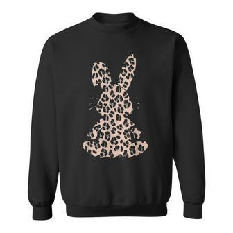 Rabbit Bunny Leopard Pattern Gift Funny Easter Bunny Costume Sweatshirt - Seseable