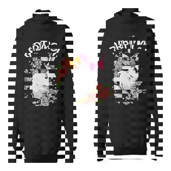 Rabbit Mom Bunny Mama Cute Pet Animal Lover Mommy Mother Sweatshirt - Monsterry