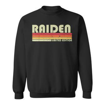 Raiden Gift Name Personalized Funny Retro Vintage Birthday Sweatshirt - Seseable