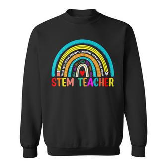 Rainbow Stem Teacher Men Women Teacher Student Men Women Sweatshirt Graphic Print Unisex - Thegiftio UK