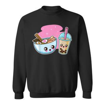Ramen Bubble Tea T Boba Noodles Japanese Anime Gift Sweatshirt - Seseable