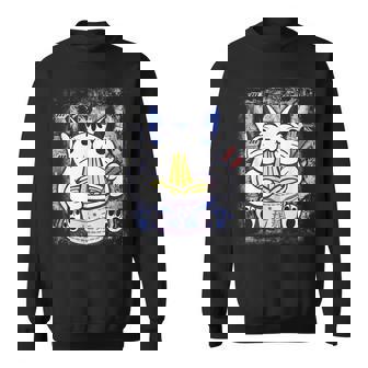 Ramen Cat Kawaii Anime Japanese Gifts Cat Lovers Kawaii Neko V10 Men Women Sweatshirt Graphic Print Unisex - Thegiftio