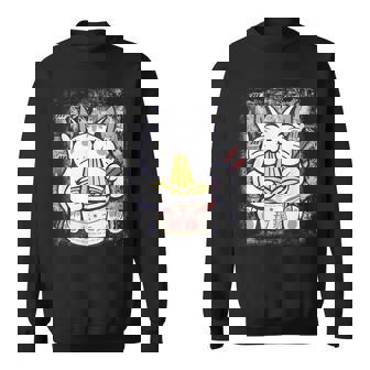 Ramen Cat Kawaii Anime Japanese Gifts Cat Lovers Kawaii Neko V13 Men Women Sweatshirt Graphic Print Unisex - Thegiftio