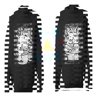 Ramen Cat Kawaii Anime Japanese Gifts Cat Lovers Kawaii Neko V2 Men Women Sweatshirt Graphic Print Unisex - Thegiftio