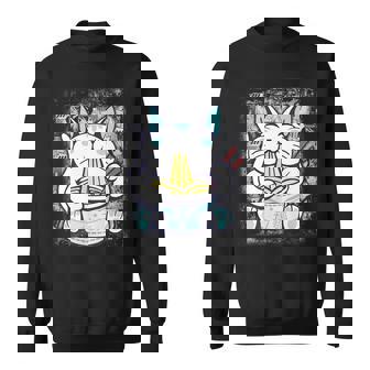 Ramen Cat Kawaii Anime Japanese Gifts Cat Lovers Kawaii Neko V8 Men Women Sweatshirt Graphic Print Unisex - Thegiftio