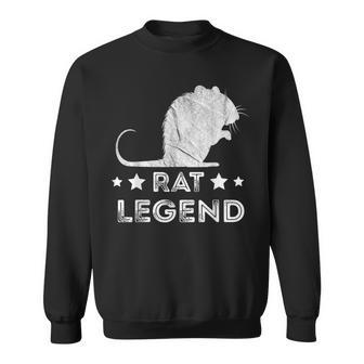 Rat Legend Vintage Nager Rattenliebhaber Maus Ratten Besitzer Sweatshirt - Seseable