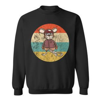 Rattenpilot Retro Sweatshirt, Vintage Look für Rattenliebhaber - Seseable