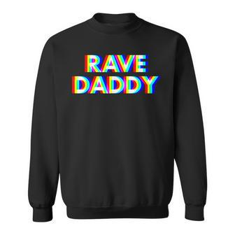 Rave Daddy - Glitch Optical Illusion Edm Festival Trippy Sweatshirt | Mazezy DE