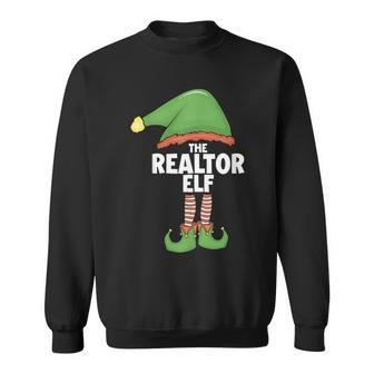 Realtor Elf Family Xmas Holiday Santa Christmas Men Women Sweatshirt Graphic Print Unisex - Thegiftio UK