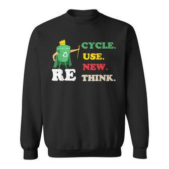 Recycle Reuse Renew Rethink Crisis Environmental Activism 23 Sweatshirt | Mazezy