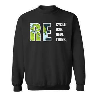 Recycle Reuse Renew Rethink Earthday 2023 Environment Sweatshirt | Mazezy