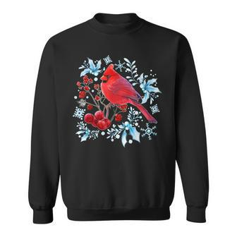 Red Cardinal Bird Lovers Birdwatching Christmas Bird 2022 Men Women Sweatshirt Graphic Print Unisex - Thegiftio UK