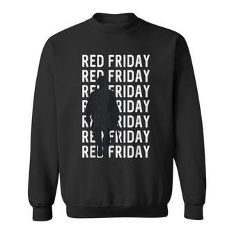 Red Friday Until They Come Home Military Sweatshirt | Mazezy