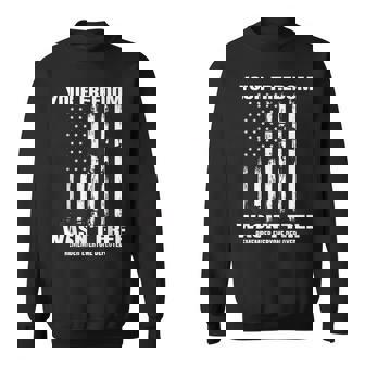 Red On Fridays Military Veteran Patriotic American Usa Flag Sweatshirt | Seseable CA