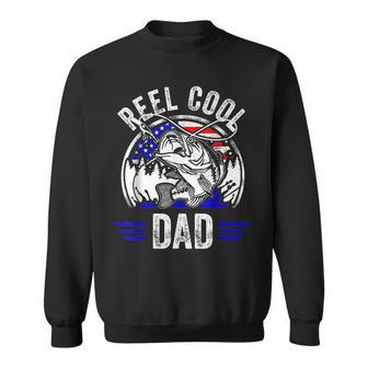 Reel Cool Dad Fathers Day Fisherman Fishing Vintage Sweatshirt - Seseable