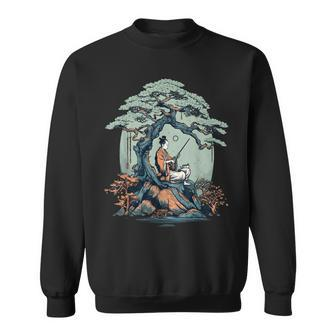 Relaxing Samurai Bonsai Tree Sweatshirt | Mazezy