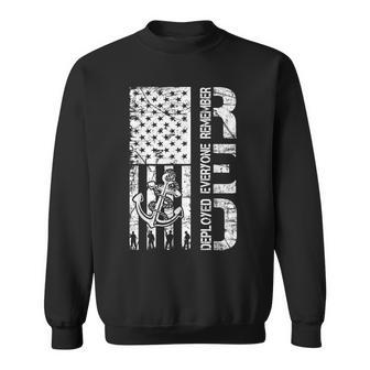 Remember Everyone Deployed Navy Soldier Red Friday Military Sweatshirt - Seseable