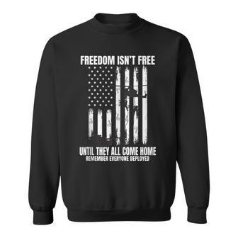 Remember Everyone Deployed Red Friday Military American Flag Sweatshirt - Seseable