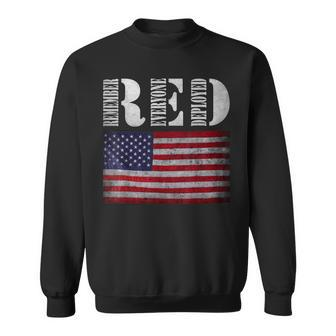Remember Everyone Deployed Red Friday Us Military Support Sweatshirt | Mazezy