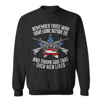 Remember The Fallen Soldiers Usa Flag American Memorial Day Sweatshirt - Seseable