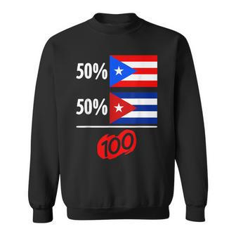 Republic Of Cuba Puerto Rico Citizenship Cuban Puerto Rican Men Women Sweatshirt Graphic Print Unisex - Seseable