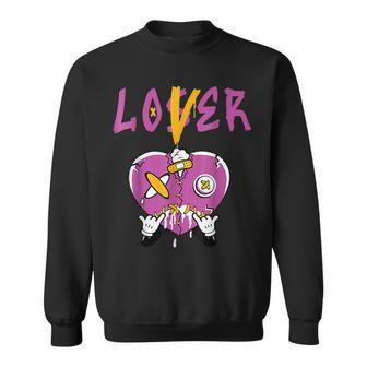 Retro 1 Brotherhood Loser Lover Heart Dripping Shoes Sweatshirt | Mazezy DE
