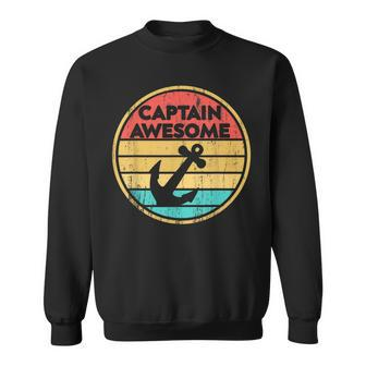 Retro Anchor Sailboat - Vintage Sailing Captain Awesome Sweatshirt - Seseable
