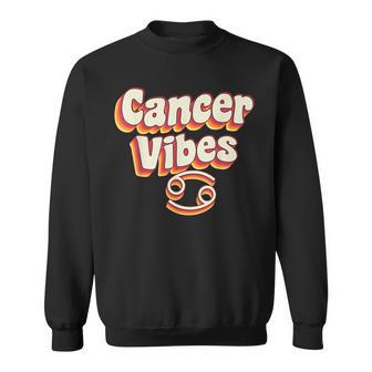 Retro Astrology June & July Birthday Cancer Zodiac Sign Men Women Sweatshirt Graphic Print Unisex | Seseable UK