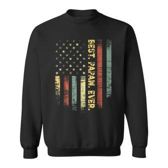 Retro Best Papaw Ever Vintage American Flag T For Dad Gift For Mens Sweatshirt | Mazezy UK