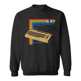 Retro Computer C64 Sweatshirt - Seseable