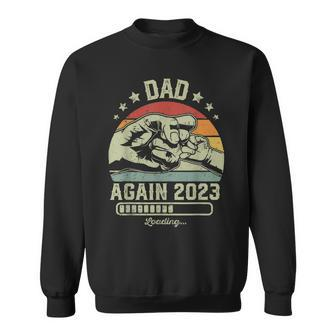 Retro Dad Again Est 2023 Loading Future New Vintage Sweatshirt - Seseable