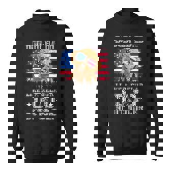 Retro Doodle Dad Cooler Regular Dad Usa Flag Fathers Day Sweatshirt - Thegiftio