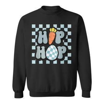 Retro Easter Hip Hop Groovy Gift Baby Boy Girl Kids Toddler Sweatshirt | Mazezy