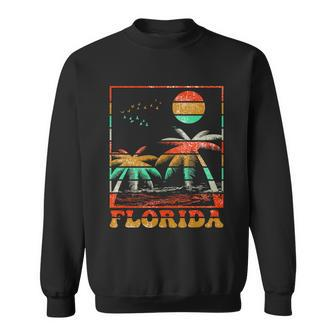 Retro Florida Palm Trees Sweatshirt - Thegiftio UK