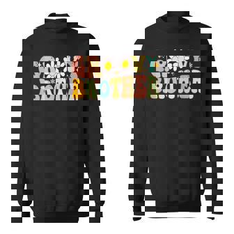 Retro Groovy Brother Matching Family Birthday Groovy Brother Sweatshirt | Mazezy