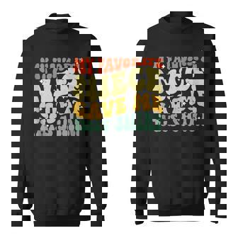 Retro Groovy Fathers Day My Favorite Niece Gave Me This Sweatshirt | Mazezy