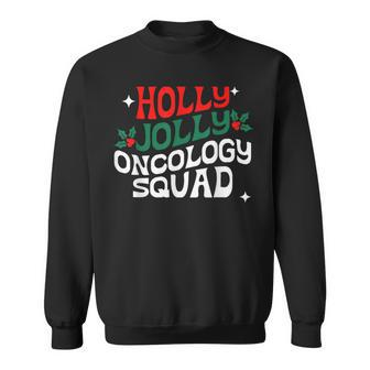 Retro Holly Christmas Jolly Oncology Squad Funny Xmas Men Women Sweatshirt Graphic Print Unisex - Thegiftio UK