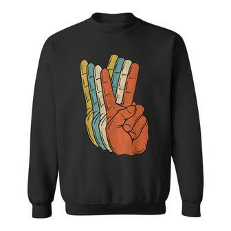 Retro Peace Vintage 60S 70S Hippie Gift Sweatshirt | Mazezy